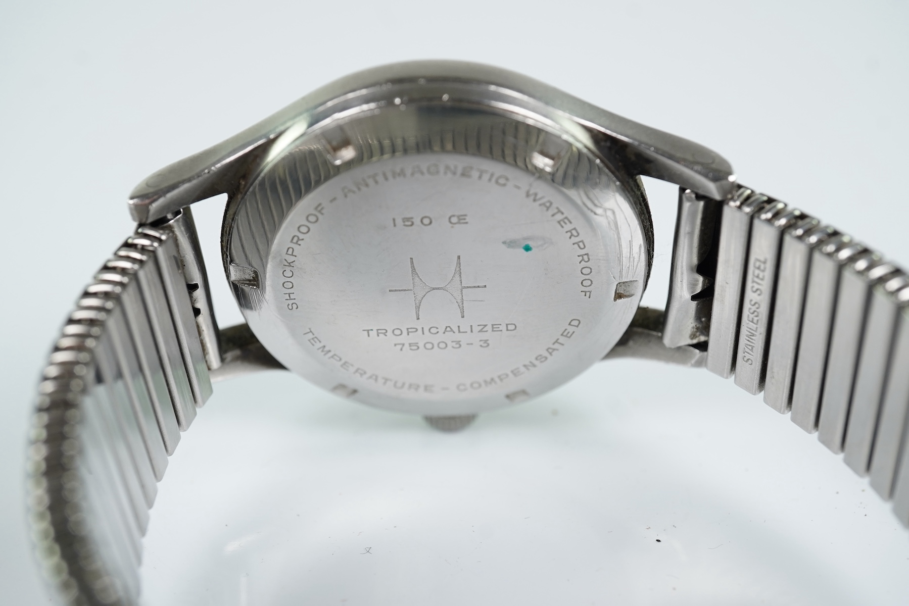 A gentleman's steel Hamilton General Service manual wind wrist watch, circa 1960's/1970's